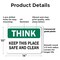Signmission Safety Culture Sign, 14 in Width, Plastic, Rectangle OS-2PACK-TS-P-1014-L-19621 - alternate 7